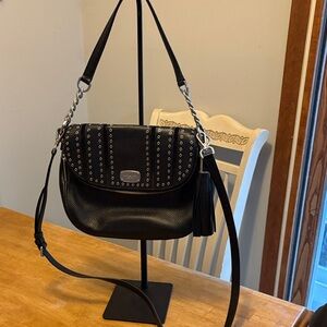NWOT Michael Kors Black Studded Leather Shoulder Bag